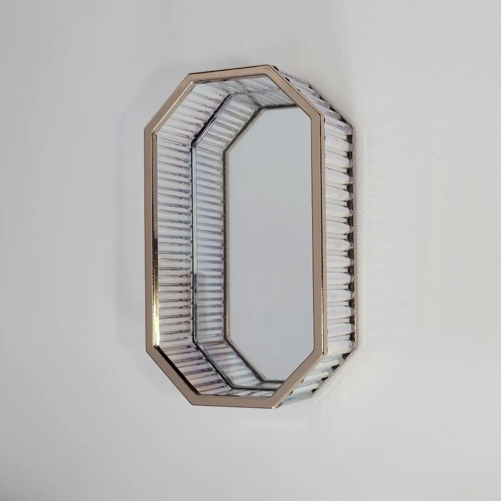 Bath & Body Works Iridescent Tray With Gold Trim
